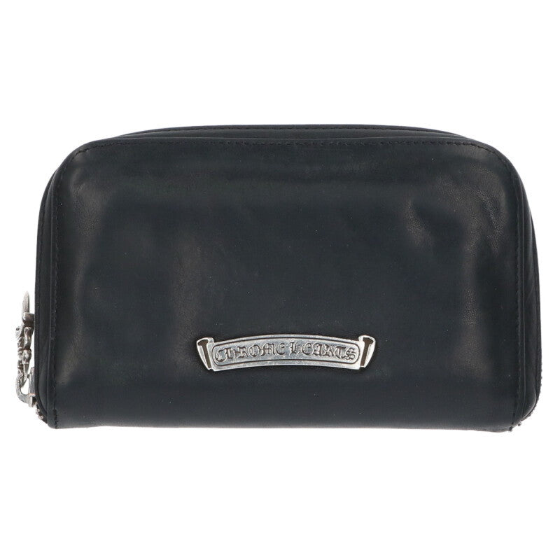 Chrome Hearts REC F ZIP MINI Round Zip Wallet