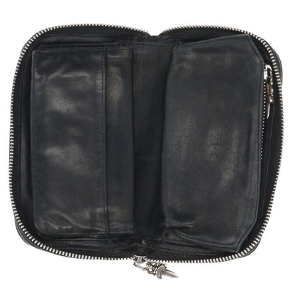 Chrome Hearts REC F ZIP MINI Round Zip Wallet
