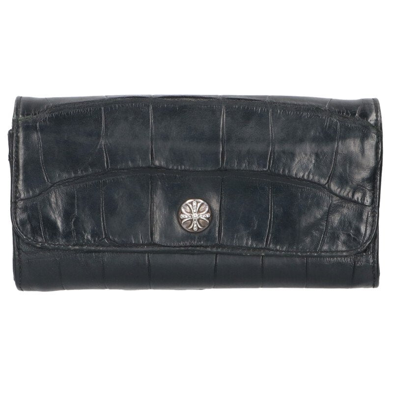 Chrome Hearts JUDY ALLIGATOR Pave Cross Wallet