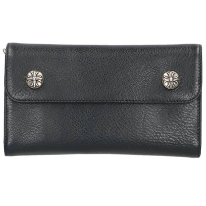Chrome Hearts WAVE Cross Ball Leather Wallet Size ONE SIZE