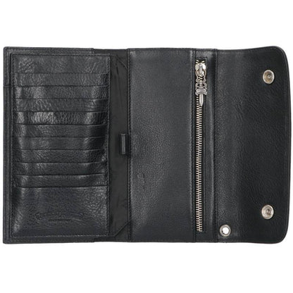 Chrome Hearts WAVE Cross Ball Leather Wallet Size ONE SIZE