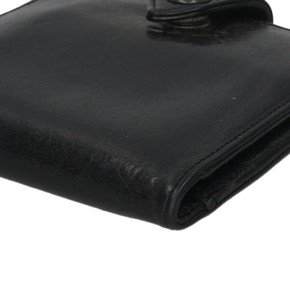 Chrome Hearts SQ BTN BILL Flap Leather Wallet