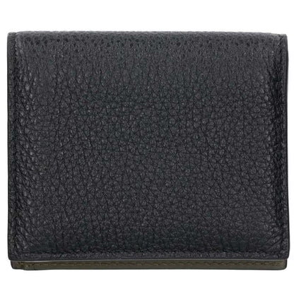 PRADA 2MO008 Bifold Triangle Wallet Black Size ONE SIZE