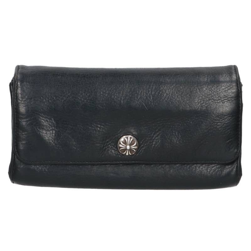 Chrome Hearts JUDY Cross Button Leather Wallet Size ONE SIZE