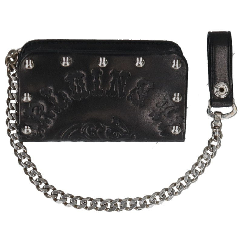 TENDERLOIN Borneo Skull Leather with Chain Wallet Size ONE SIZE