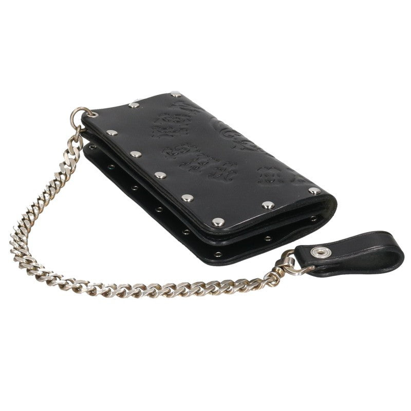 TENDERLOIN Borneo Skull Leather with Chain Wallet Size Multi