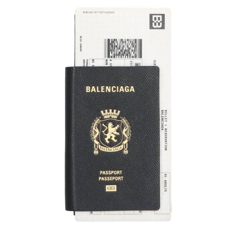 BALENCIAGA Black Passport Long Wallet Size ONE SIZE