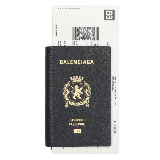 BALENCIAGA Black Passport Long Wallet Size ONE SIZE