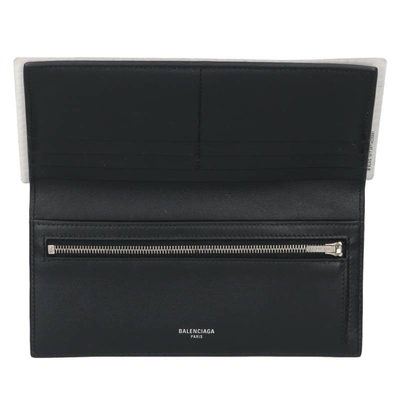 BALENCIAGA Black Passport Long Wallet Size ONE SIZE