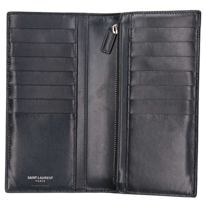 SAINT LAURENT PARIS 607746 Logo Wallet Black Size ONE SIZE