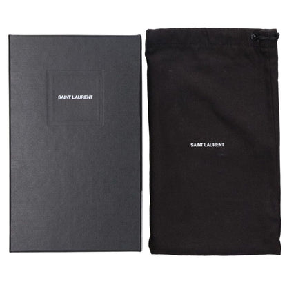 SAINT LAURENT PARIS 607746 Logo Wallet Black Size ONE SIZE