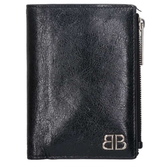 BALENCIAGA Monaco Leather Bi-fold Wallet Multi