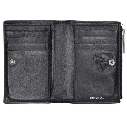 BALENCIAGA Monaco Leather Bi-fold Wallet Multi Size ONE SIZE