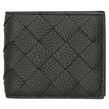 BOTTEGA VENETA Intrecciato Bi-fold Wallet Gray Size ONE SIZE