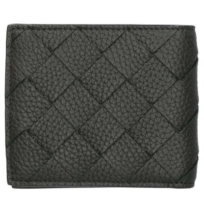 BOTTEGA VENETA Intrecciato Bi-fold Wallet Gray Size ONE SIZE