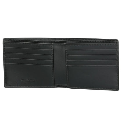 BOTTEGA VENETA Intrecciato Bi-fold Wallet Gray Size ONE SIZE