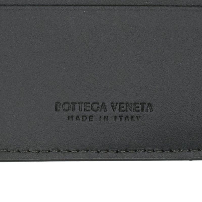 BOTTEGA VENETA Intrecciato Bi-fold Wallet Gray Size ONE SIZE