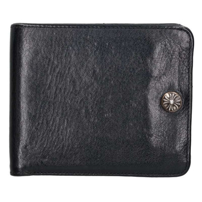 Chrome Hearts 1-Snap Cross Leather Wallet Size ONE SIZE