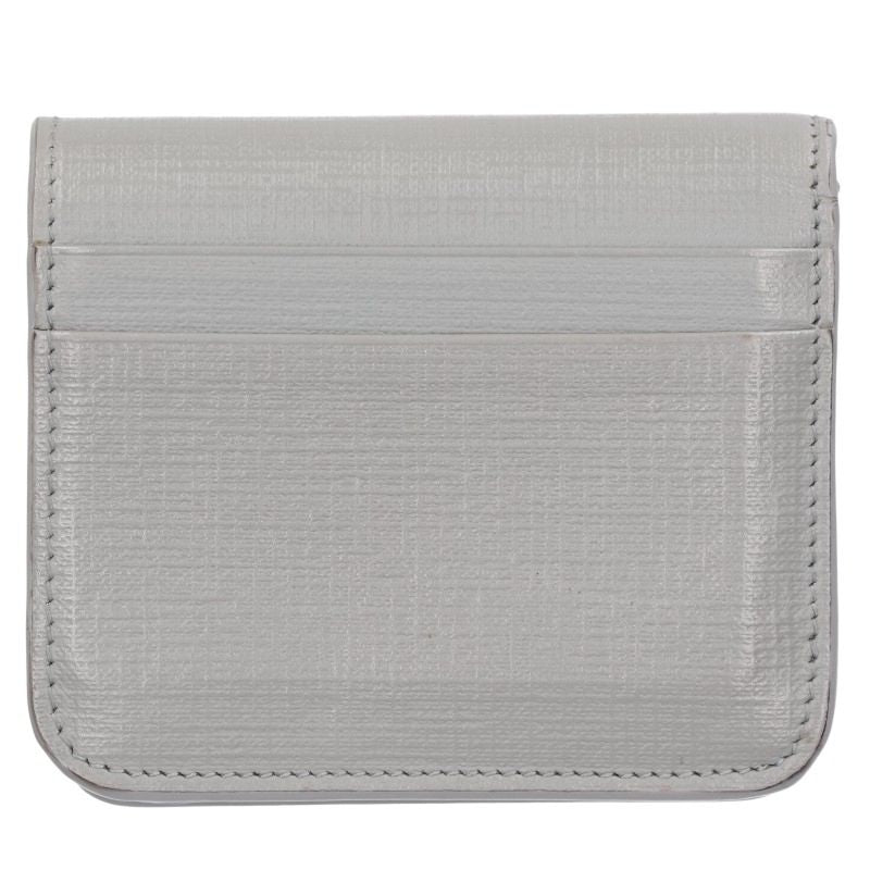 BALENCIAGA Logo Bi-fold Wallet Gray Size ONE SIZE