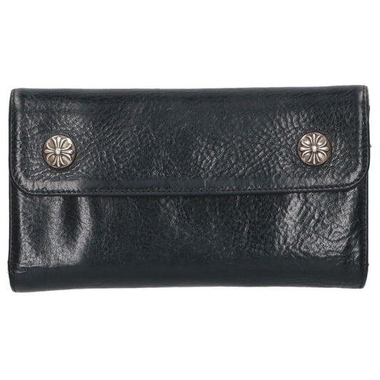 Chrome Hearts Wave Cross Ball Wallet Black Size ONE SIZE