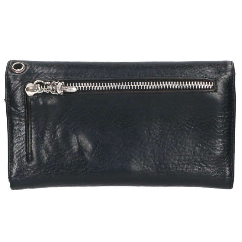 Chrome Hearts Wave Cross Ball Wallet Black Size ONE SIZE