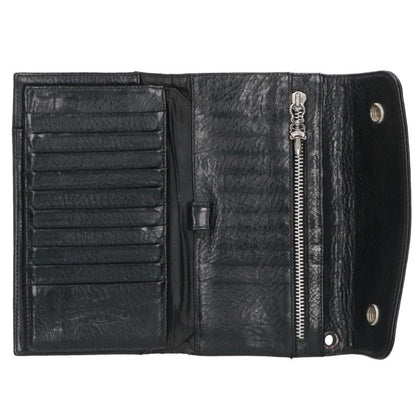 Chrome Hearts Wave Cross Ball Wallet Black Size ONE SIZE
