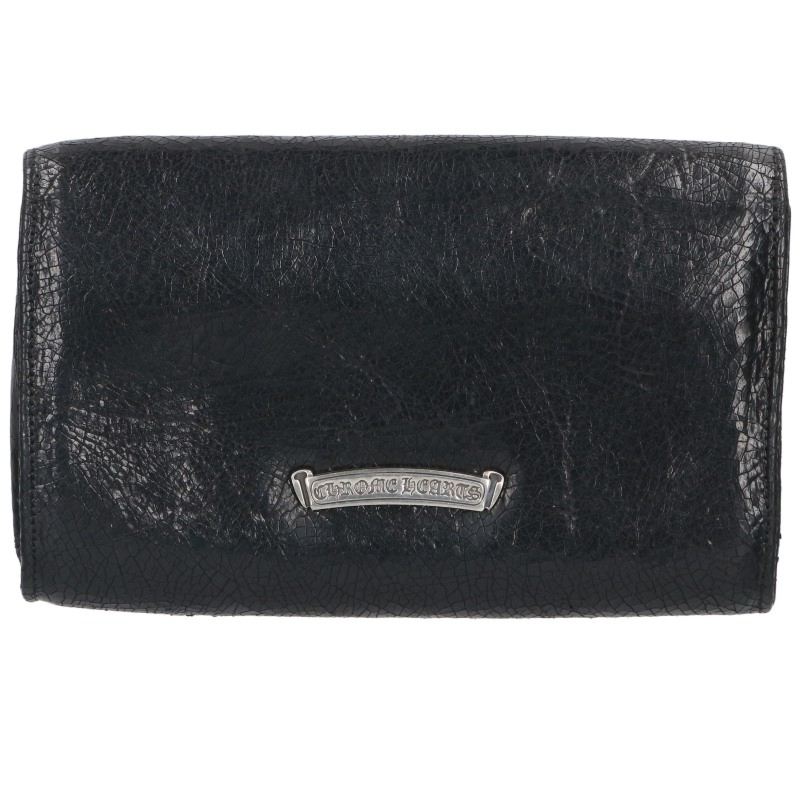 Chrome Hearts WAVE BS Flare Leather Wallet Size ONE SIZE