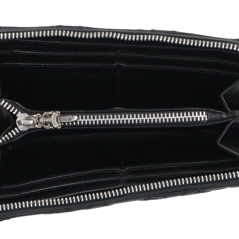 Chrome Hearts REC F ZIP Quilted Wallet Size ONE SIZE
