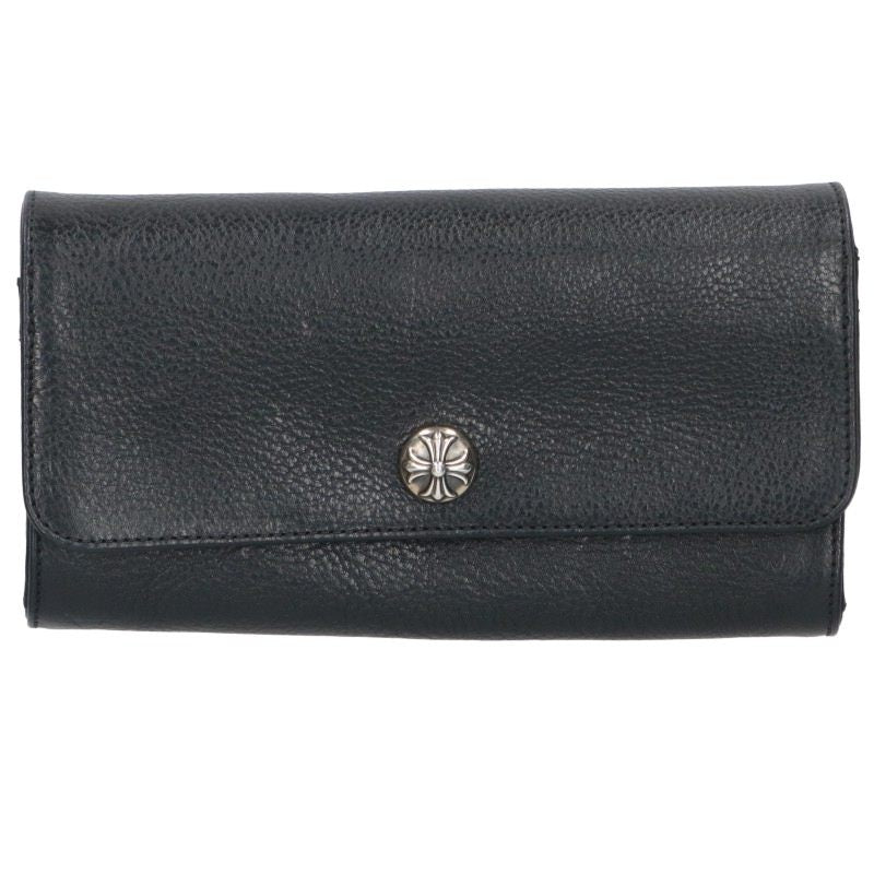 Chrome Hearts JUDY Cross Button Leather Wallet Size ONE SIZE
