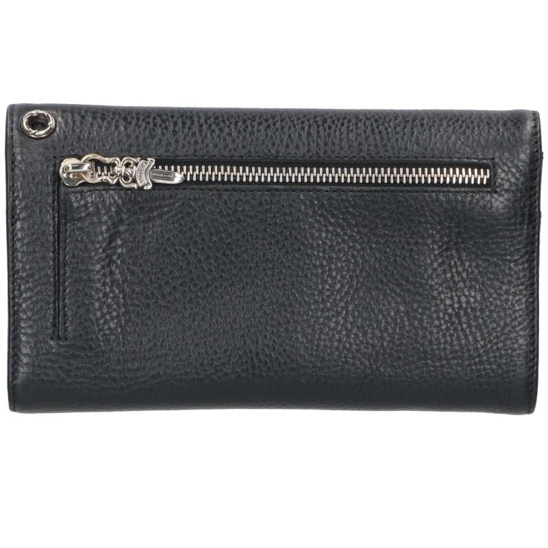 Chrome Hearts WAVE Cross Ball Wallet Black Size ONE SIZE