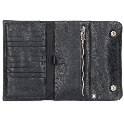 Chrome Hearts WAVE Cross Ball Wallet Black Size ONE SIZE
