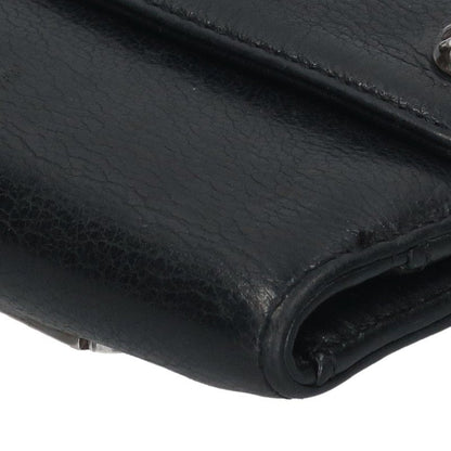 Chrome Hearts WAVE MINI Wallet Black/Silver Size ONE SIZE