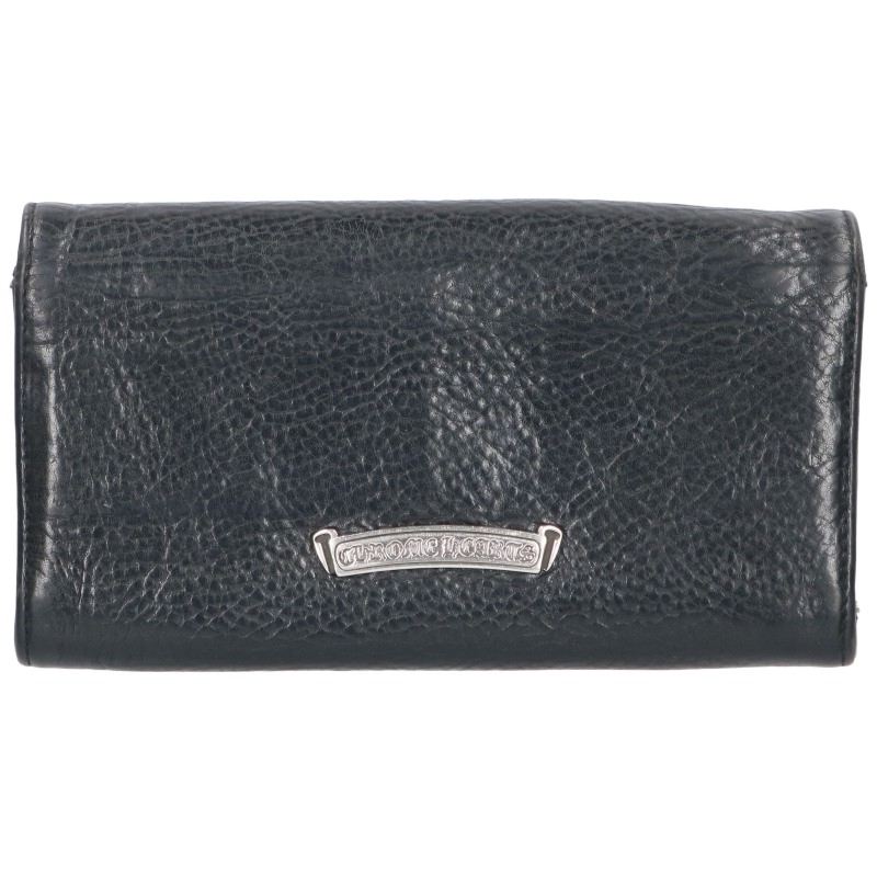 Chrome Hearts JUDY Cross Button Wallet Black Size ONE SIZE