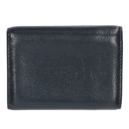 PRADA Viello Daino Logo Leather Trifold Wallet Size ONE SIZE