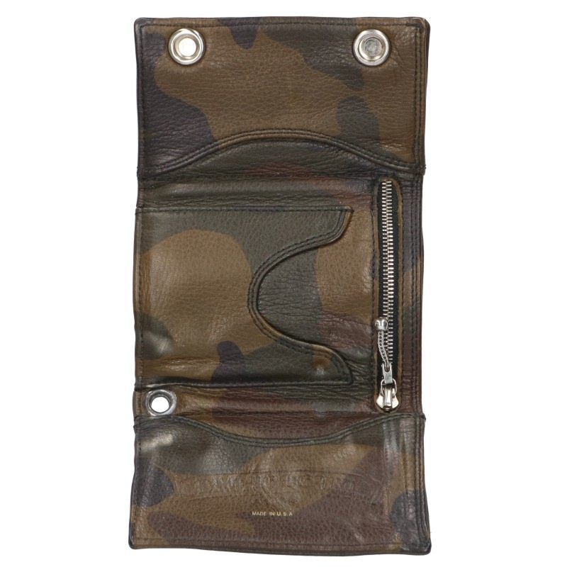 Chrome Hearts 3-Fold Cross Leather Wallet Size ONE SIZE