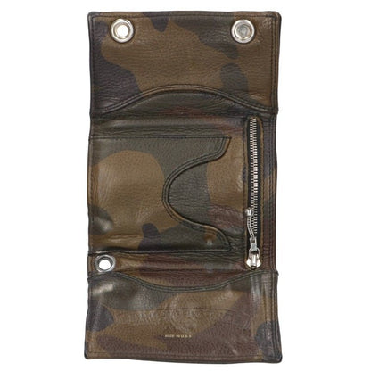 Chrome Hearts 3-Fold Cross Leather Wallet Size ONE SIZE