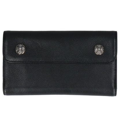 Chrome Hearts Wave Cross Ball Leather Wallet Size ONE SIZE