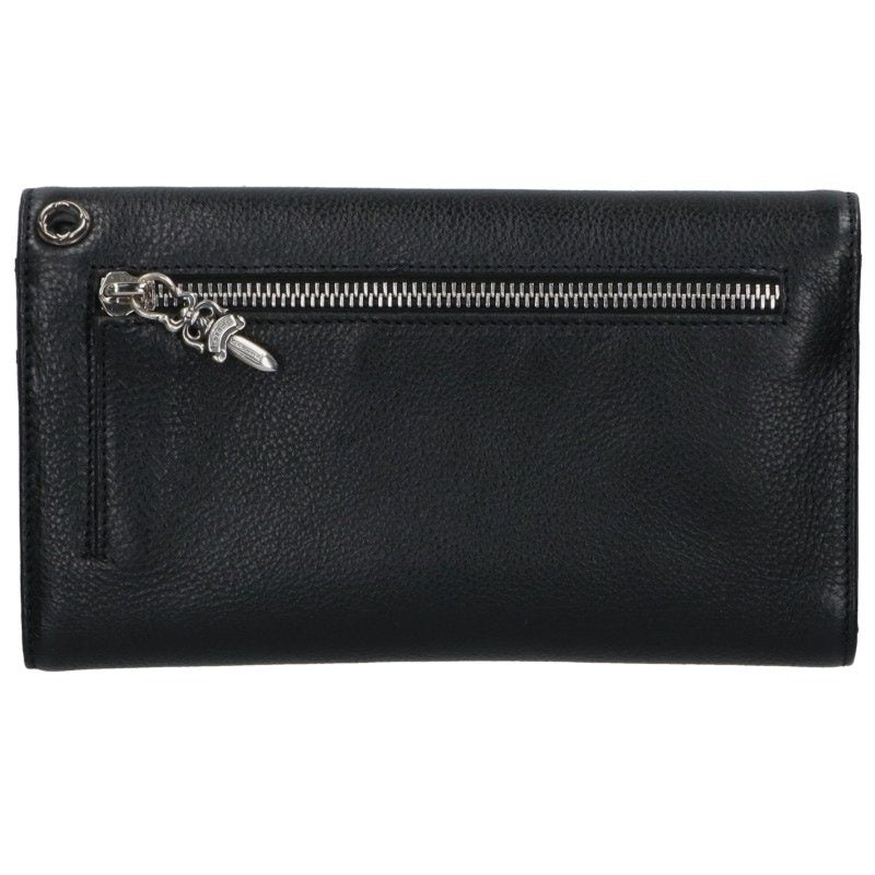 Chrome Hearts Wave Cross Ball Leather Wallet Size ONE SIZE