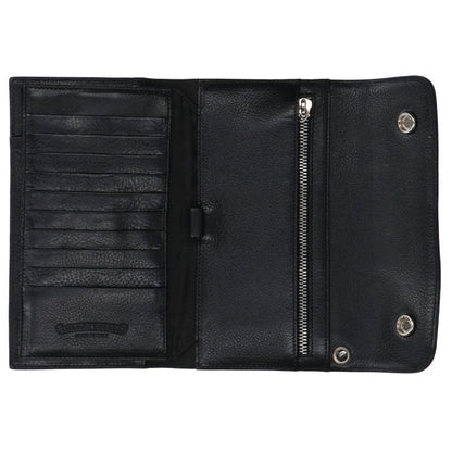 Chrome Hearts Wave Cross Ball Leather Wallet Size ONE SIZE