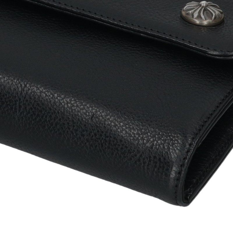 Chrome Hearts Wave Cross Ball Leather Wallet Size ONE SIZE
