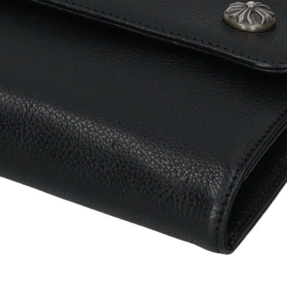 Chrome Hearts Wave Cross Ball Leather Wallet Size ONE SIZE