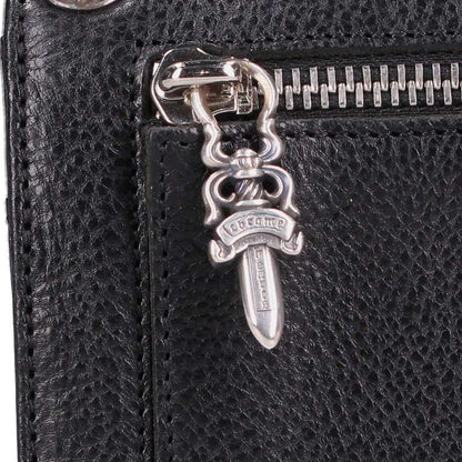 Chrome Hearts Wave Cross Ball Leather Wallet Size ONE SIZE
