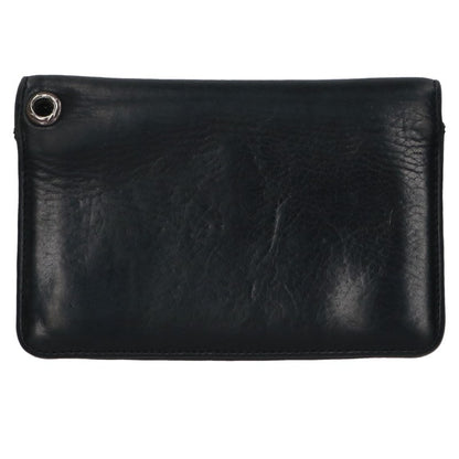 Chrome Hearts 2 Zip Cross Ball Leather Wallet Size ONE SIZE