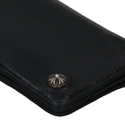 Chrome Hearts 2 Zip Cross Ball Leather Wallet Size ONE SIZE