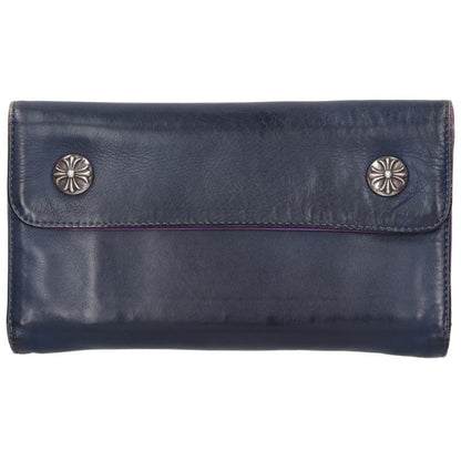 Chrome Hearts WAVE Cross Ball Leather Wallet Size ONE SIZE
