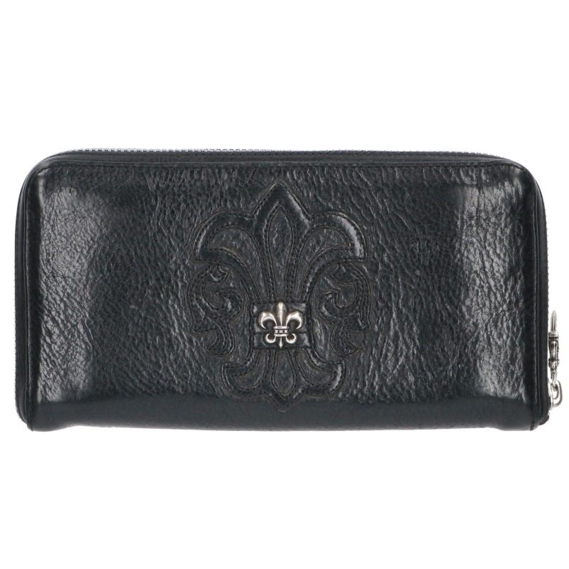 Chrome Hearts REC F ZIP BS Leather Wallet Size ONE SIZE