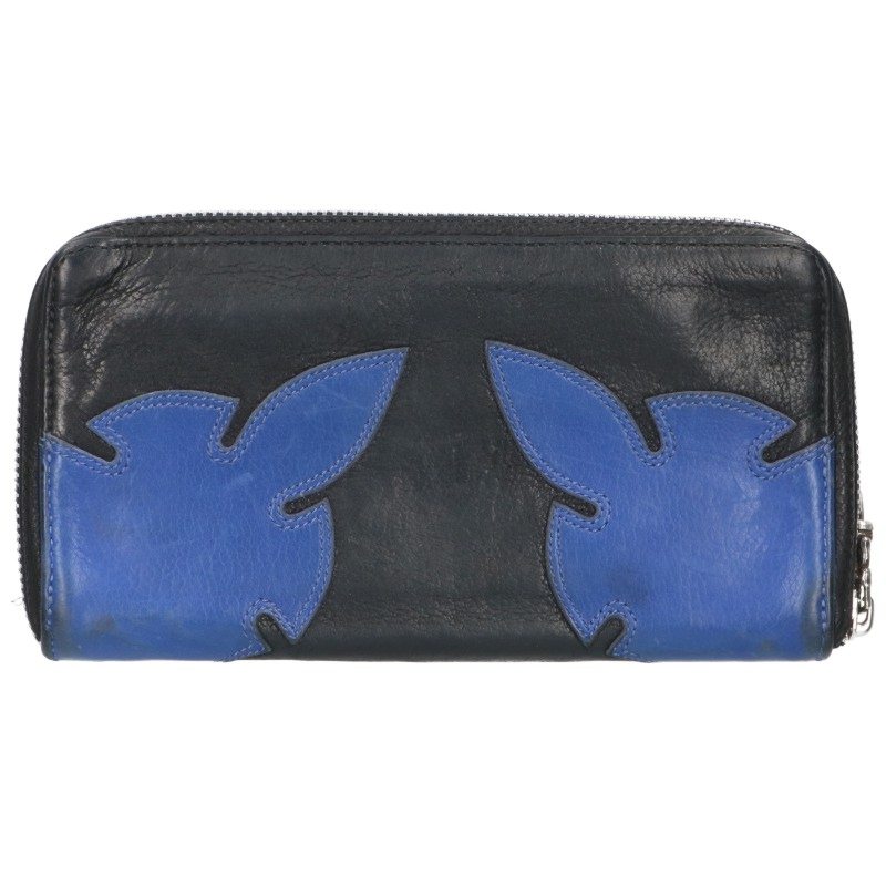 Chrome Hearts REC F ZIP Double Leather Wallet Size ONE SIZE
