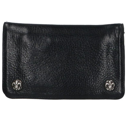 Chrome Hearts 1-Zip BS Fleur Leather Wallet Size ONE SIZE