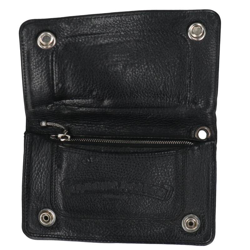 Chrome Hearts 1-Zip BS Fleur Leather Wallet Size ONE SIZE