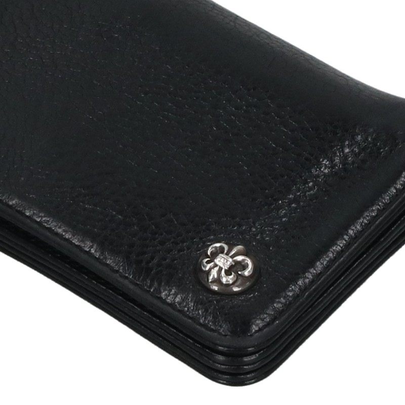 Chrome Hearts 1-Zip BS Fleur Leather Wallet Size ONE SIZE
